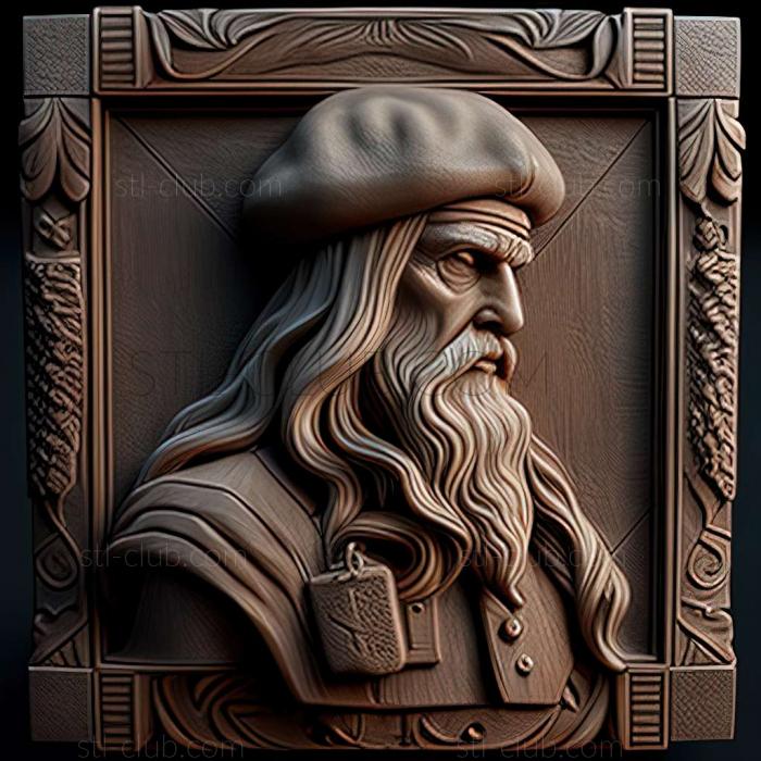 3D model Leonardo da Vinci (STL)